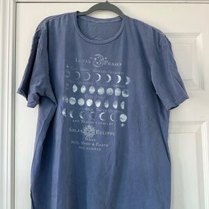 PacSun Blue Moon Phase Short Sleeve Tee